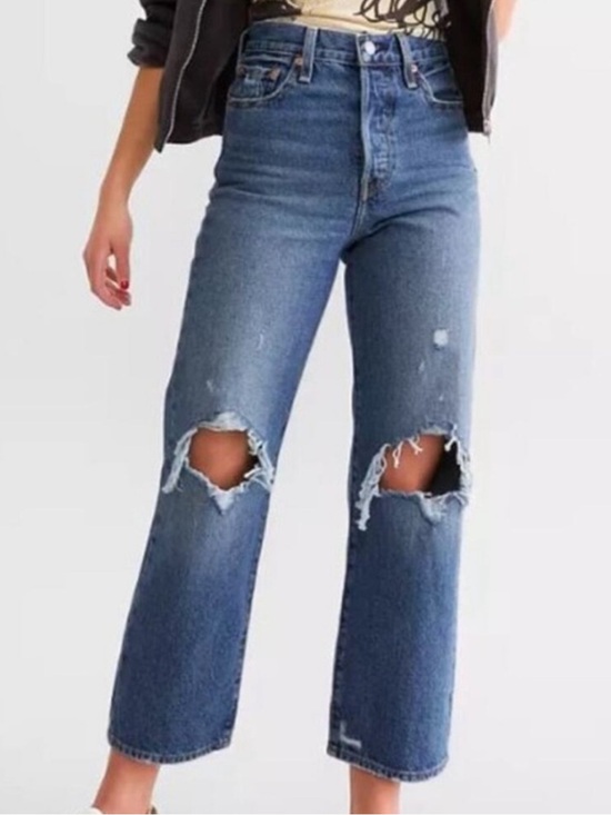 Levi's Denim - New Levi’s Ribcage Ankle Straight Distressed Jeans